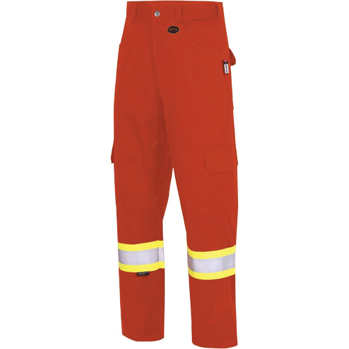 7765 Pantalon cargo de s&eacute;curit&eacute; haute visibilit&eacute; r&eacute;sistant aux arcs &eacute;lectriques FR-Tech 88/12, 32, x 34, Orange haute visibilit&eacute;, 10 cal/cm² Absolute Business Supply