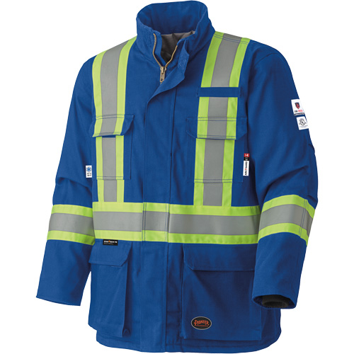 5523 Flame-Resistant Safety Parka, Small, Royal Blue, 58 cal/cm² Absolute Business Supply