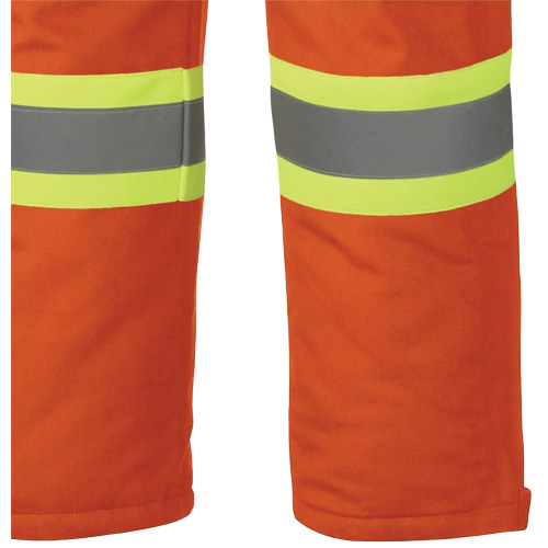 5534A Combinaison de s&eacute;curit&eacute; matelass&eacute;e ignifuge, Petit, Orange Absolute Business Supply