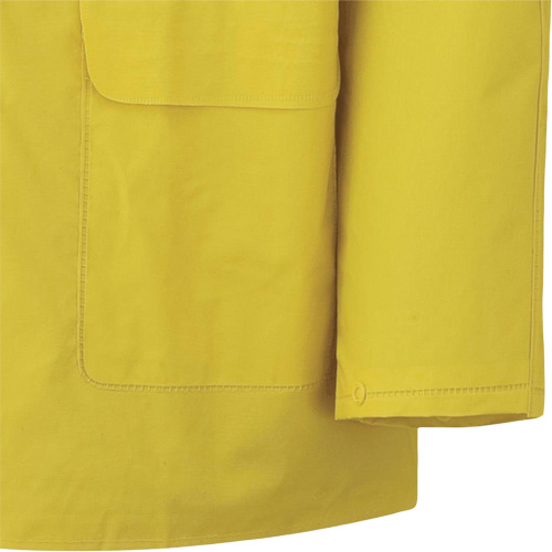 577J Rain Jacket, Polyester/PVC, Small, Yellow Absolute Business Supply