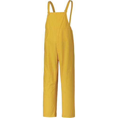 577P Storm Master&reg; Bib Pants, Small, Polyester/PVC, Yellow Absolute Business Supply