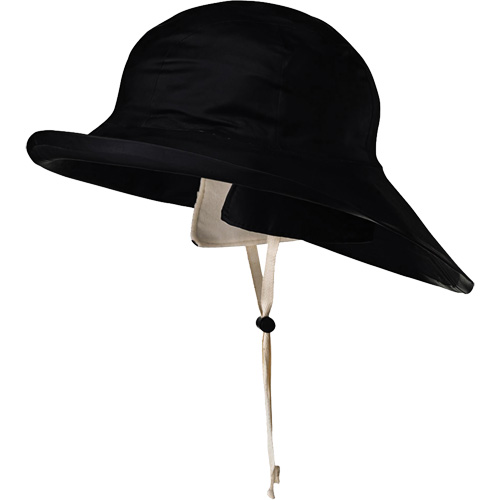 D5050 Chapeau Sou'wester traditionnel noir Dry King, Petit, Noir, Caoutchouc Absolute Business Supply