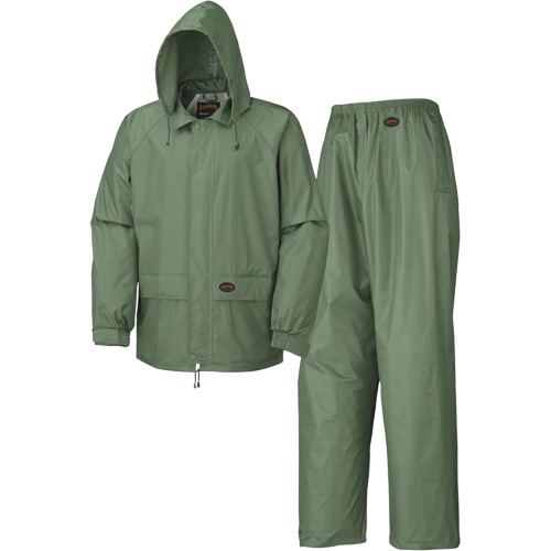 583 V&ecirc;tements imperm&eacute;ables, Polyester/PVC, Petit, Vert Absolute Business Supply