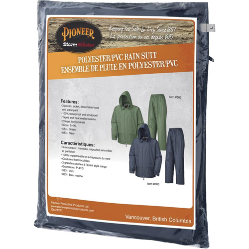 583 V&ecirc;tements imperm&eacute;ables, Polyester/PVC, Petit, Vert Absolute Business Supply