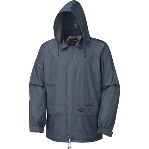883 Rain Suit, Polyester/PVC, Small, Navy Blue Absolute Business Supply