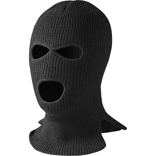 560-B 3-Hole Balaclava, Acrylic, Black Absolute Business Supply