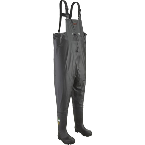 1043 Chest Waders, 10, Steel Toe Absolute Business Supply