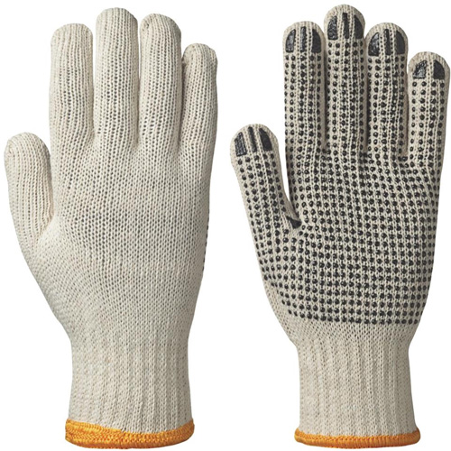 501 Gants tricot&eacute;s &agrave; points sur la paume, Poly/coton, Moyen Absolute Business Supply