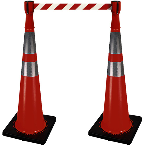 2308 Traffic Cone Topper with 10' Barricade Tape Absolute Business Supply