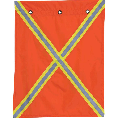 353 Flag with Reflective Tape, Polyester Absolute Business Supply