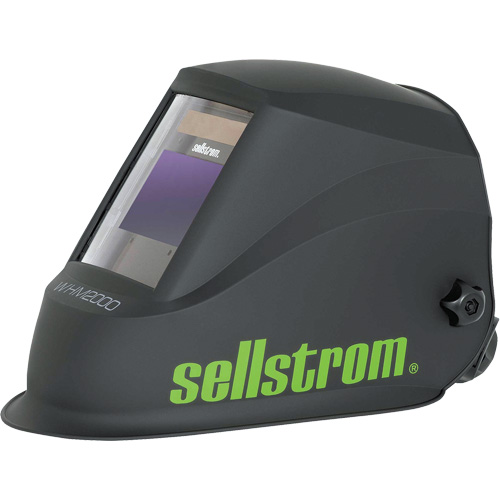 WHM2000 Casque de soudage ADF de la s&eacute;rie Advantage Plus, 3,94" lo x 2,36" la Champ de vision, Noir/Vert Absolute Business Supply