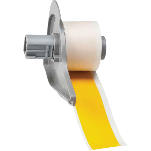 All-Weather Permanent Adhesive Label Tape, Vinyl, Yellow, 1" Width Absolute Business Supply