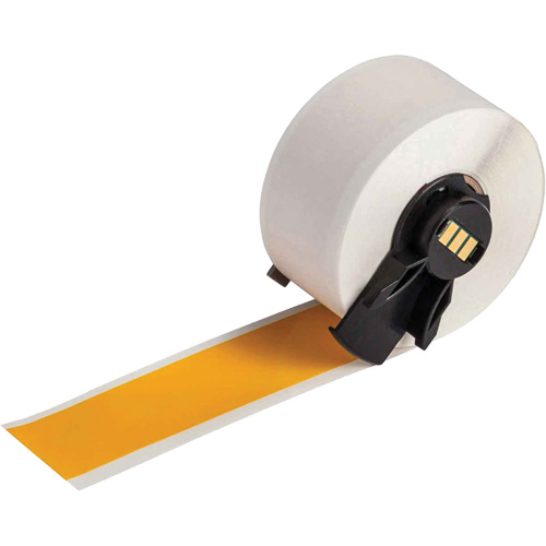 Multi-Purpose Label Tape, Vinyl, Yellow, 1" Width Absolute Business Supply