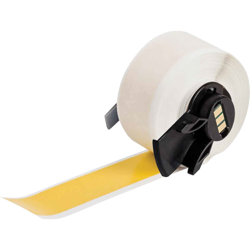 Multi-Purpose Label Tape, Vinyl, Yellow, 1.9" Width Absolute Business Supply