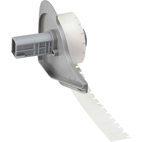 Harsh Environment Multi-Purpose Labels, Polyester, 0.35" L x 0.2" H, Black on Clear Absolute Business Supply