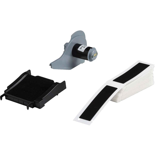 Raised Panel Labels, Polyester, 1" L x 4" H, Black Absolute Business Supply