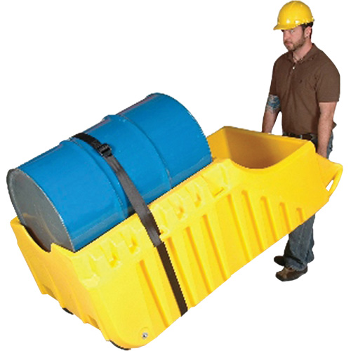 Chariot pour baril, 26,5'' lo x 26,5'' la x 5'' h, Cap. de d&eacute;versement 800 gal. US Absolute Business Supply
