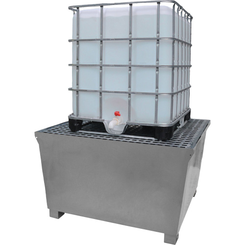 Steel Ultra-IBC Spill Pallet&reg;, 370 US gal. Spill Capacity, 57.6" x 34.7" x 56.9" Absolute Business Supply
