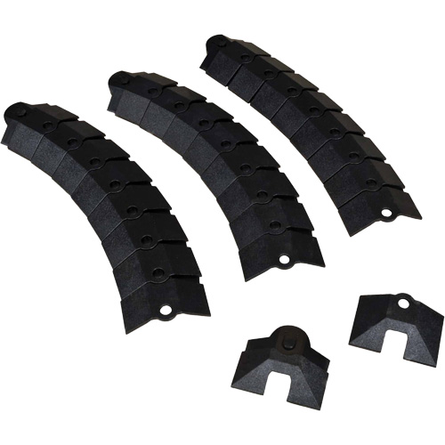 Grand Ultra-Sidewinder Cable Protection System avec capuchons, 34" x 13,6" x 2,1", 260 lb (0,13 tonnes) Absolute Business Supply