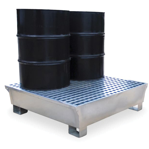 4-Drum Steel Ultra-Spill Pallet&reg;, 68 US gal. Spill Capacity, 49.1" x 47.1" x 10.9" Absolute Business Supply