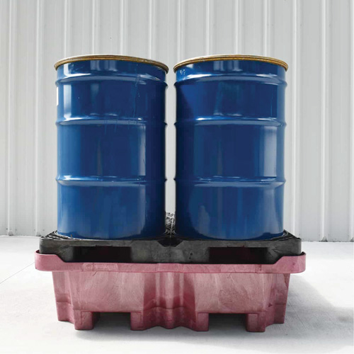 Palette de d&eacute;versement Ultra-Spill King, 4 barils, Capacit&eacute; de d&eacute;versement 85 gal. US, 51" x 51" x 17,5" Absolute Business Supply