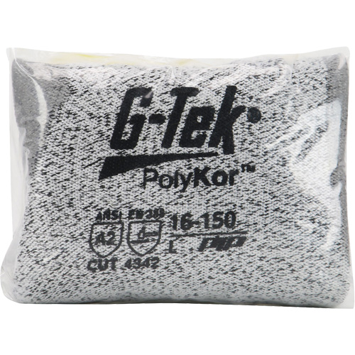Gants r&eacute;sistants aux coupures G-Tek en tricot sans couture, Taille T-petit, Calibre 13, Rev&ecirc;tement Polyur&eacute;thane, Enveloppe en PolyKor, ASTM ANSI niveau A2/EN 388 niveau B Absolute Business Supply