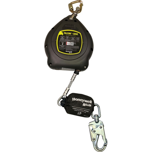 Cordage de s&eacute;curit&eacute; autor&eacute;tractable Falcon + Edge, 20', Acier galvanis&eacute;, Pivotant Absolute Business Supply