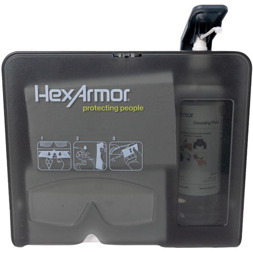 Wall Mounted Eyewear Cleaning Station, Metal, 11.8" L x 10.4" H Absolute Business Supply