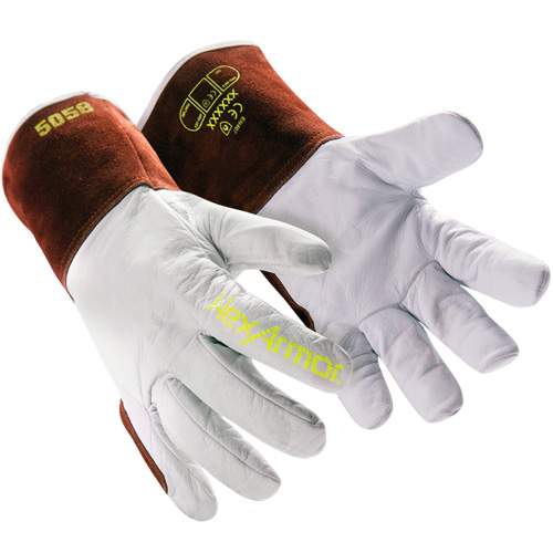 HeatArmor&reg; 5058 Welding Gloves, Grain Goatskin, Size Small/7 Absolute Business Supply
