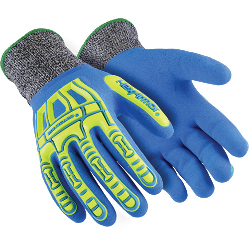 Gants r&eacute;sistants aux coupures Rig Lizard Fluid 7102, Taille 5/2T-petit, Calibre 13, Rev&ecirc;tement Nitrile, Enveloppe en Fibre de verre/PEHP, ASTM ANSI niveau A4 Absolute Business Supply