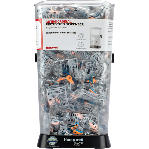 Distributeur de bouchons doreille filaires HL400 AM avec boîte de bouchons doreille LT-30 Absolute Business Supply