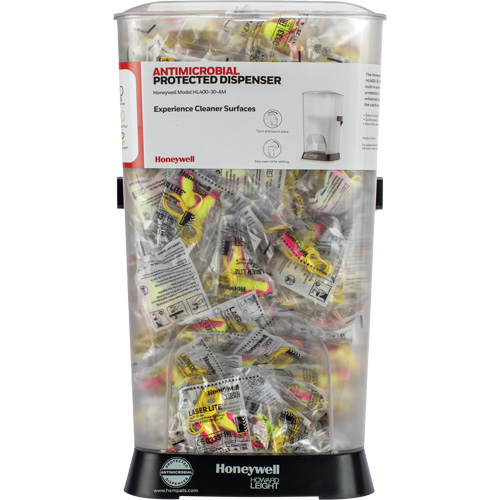 Distributeur de bouchons doreille filaires HL400 AM avec boîte de bouchons doreille LL-30 Absolute Business Supply