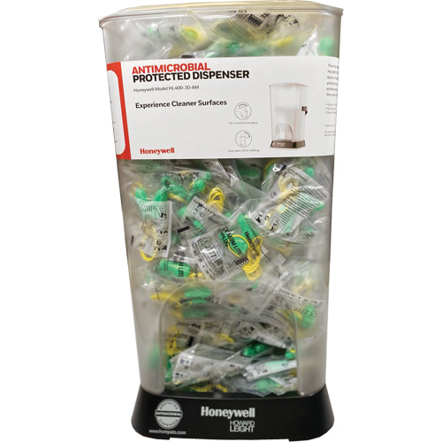 Distributeur de bouchons doreille filaires HL400 AM avec boîte de bouchons doreille LPF-30 Absolute Business Supply