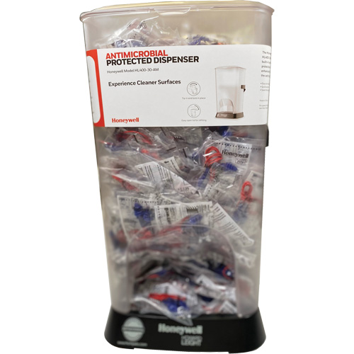 Distributeur de bouchons doreille filaires HL400 AM avec boîte de bouchons doreille AS-30R Absolute Business Supply