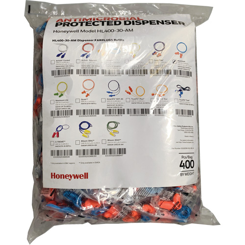 Max-30 Earplugs Refill for HL400 Dispenser, Bulk - Polybag, Corded Absolute Business Supply