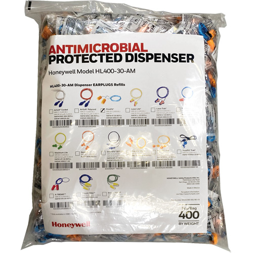 FF-30 Earplugs Refill for HL400 Dispenser, Bulk - Polybag, Corded Absolute Business Supply