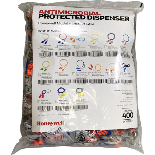 XTR-30 Earplugs Refill for HL400 Dispenser, Bulk - Polybag, Corded Absolute Business Supply