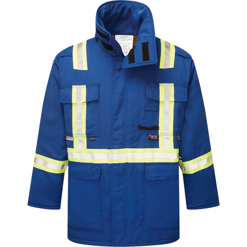 Parka isol&eacute;, antistatique et ignifuge  6,5 oz Westex DH, T-Grand, Bleu royal Absolute Business Supply