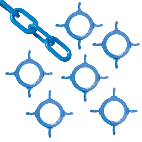 Cone Chain Connector Kit, Blue Absolute Business Supply