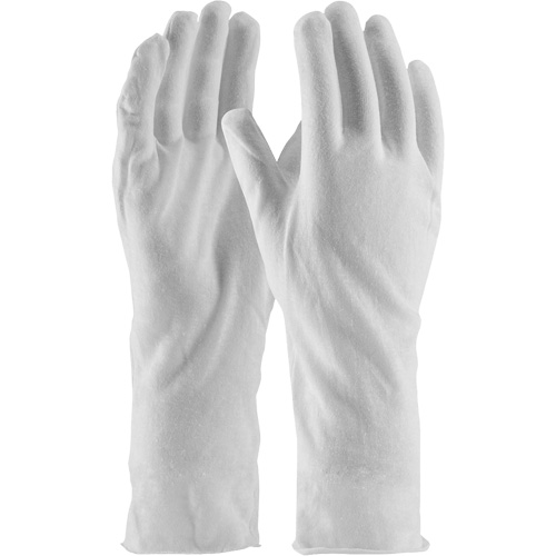 CleanTeam&reg; Premium Inspection Gloves, Cotton, Unhemmed Cuff, One Size Absolute Business Supply