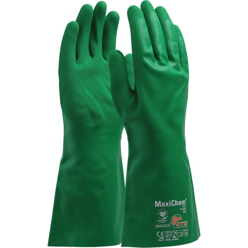 ATG MaxiChem&reg; Cut Chemical-Resistant Gloves, Size Small, 14" L, Nitrile Absolute Business Supply