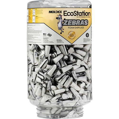 Zebras Disposable Earplugs Refill for EcoStation&reg;  Earplug Dispenser, Bulk - Canister Absolute Business Supply