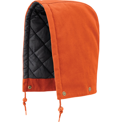 539 Hood for Quilted Safety Parka, Bomber or Coverall, Orange, Cotton Absolute Business Supply