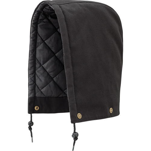 538BK Hood for Quilted Safety Parka, Bomber or Coverall, Black, Cotton Absolute Business Supply