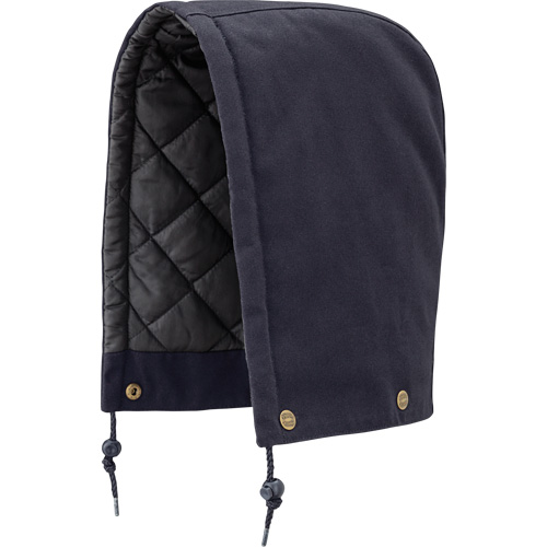 538 Capuchon pour parka, blouson aviateur ou combinaison de s&eacute;curit&eacute; matelass&eacute;e, Bleu marin, Coton Absolute Business Supply