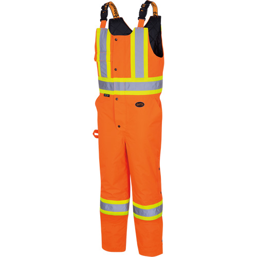 5040 Waterpoof Quilted Safety Overalls, Polyester, Small, High Visibility Orange Absolute Business Supply