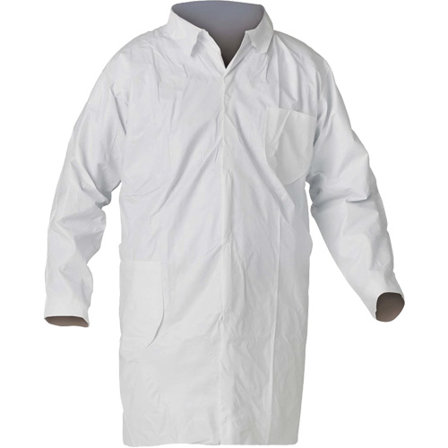 KleenGuard A40 Lab Coat, Medium, White Absolute Business Supply