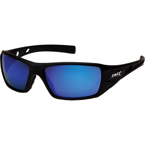 Velar Safety Glasses, Blue Mirror Lens, ANSI Z87+/Meets/Exceeds CSA Z94.3 Absolute Business Supply