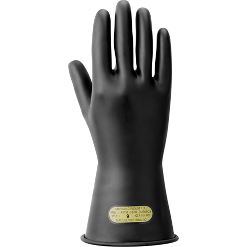 Electrical Insulating Gloves, ASTM Class 00, Size 7, 11" L Absolute Business Supply