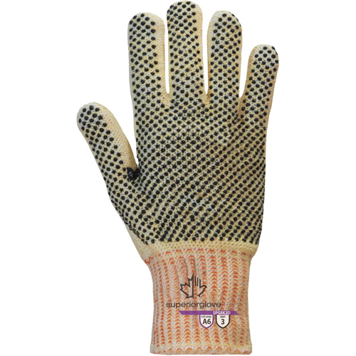 Gants r&eacute;sistants &agrave; la coupe Contender SPGRK2D, Taille Petit, Calibre 7, Rev&ecirc;tement PVC, Enveloppe en Kevlar/Fil technique, ASTM ANSI niveau A6 Absolute Business Supply